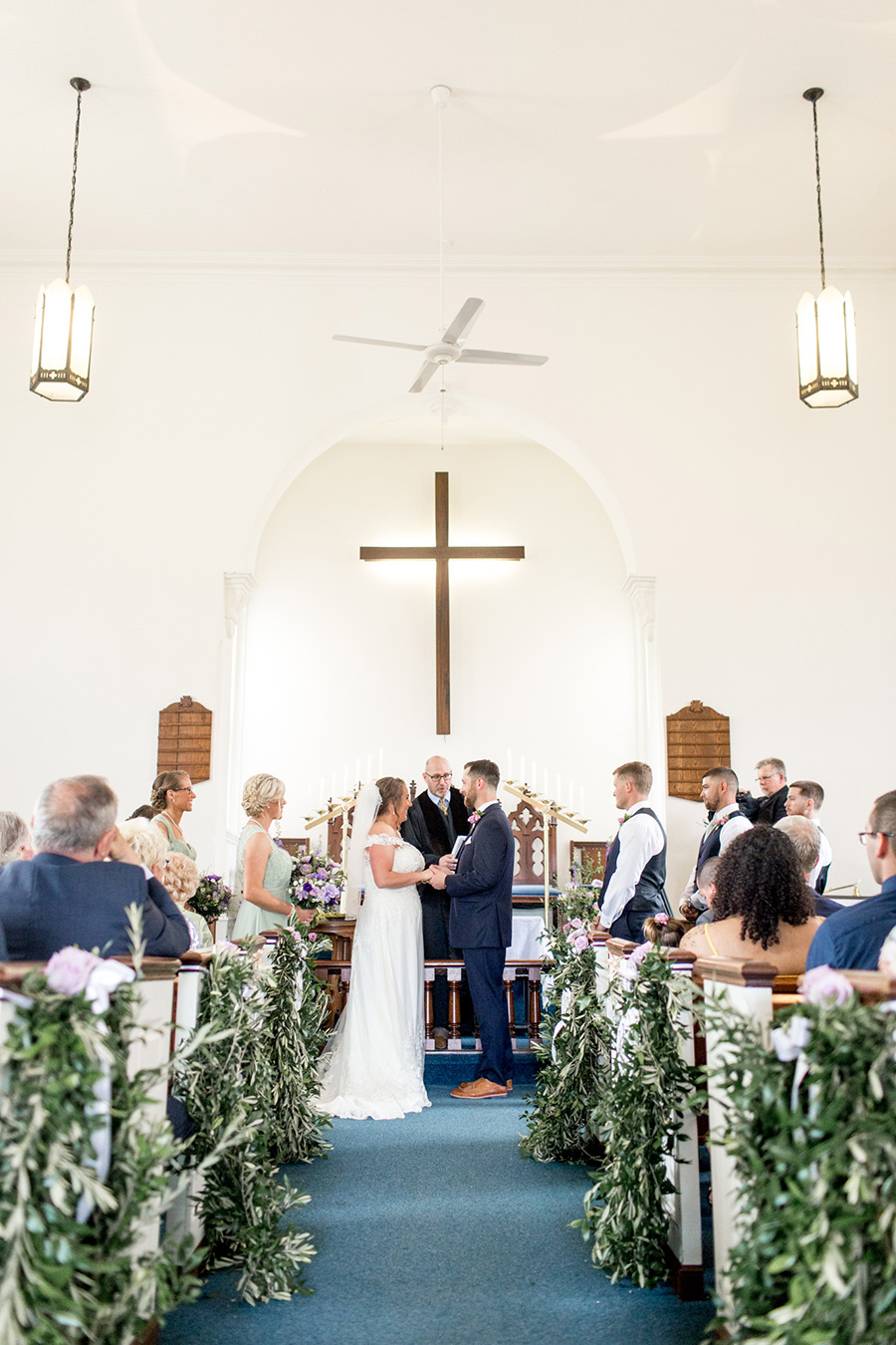 south jersey church wedding ceremony at Sharptown church