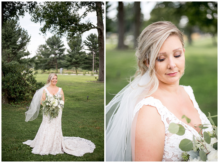 bride on the grounds of this south jersey venue by the delaware river