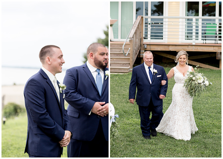 outdoor wedding ceremony at the inn at salem country club