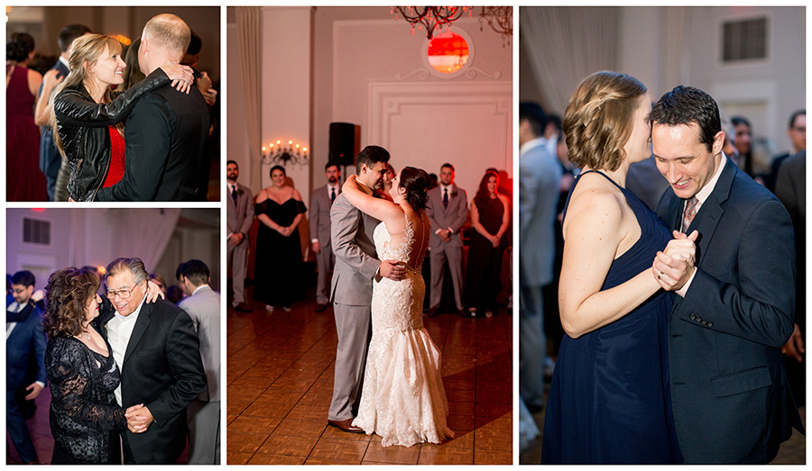 guests dancing together at Eastlyn Golf course wedding reception