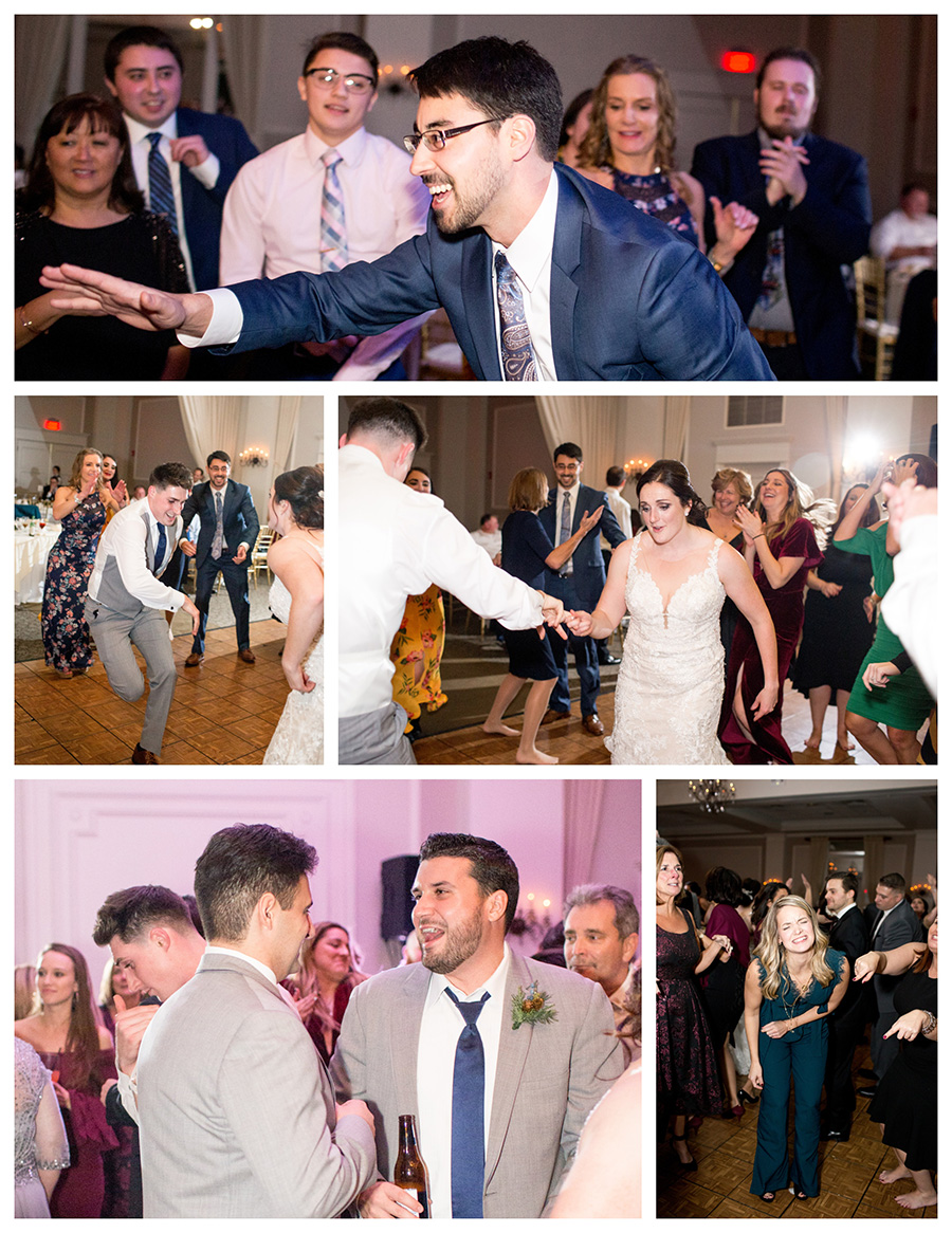 opening up the wedding dance floor at Eastlyn Golf Course