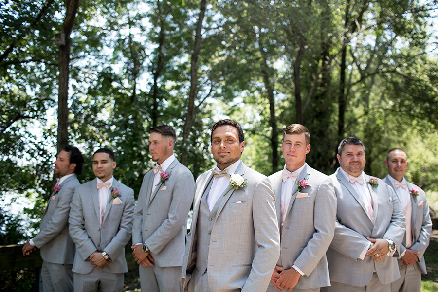 light gray wedding tuxes