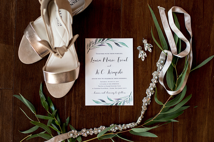 botanical wedding day details 
