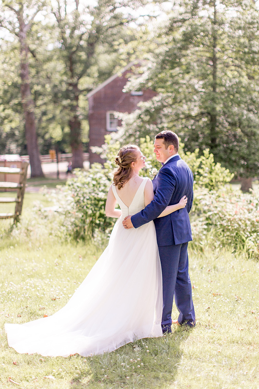 wedding portraits at historic allaire state park