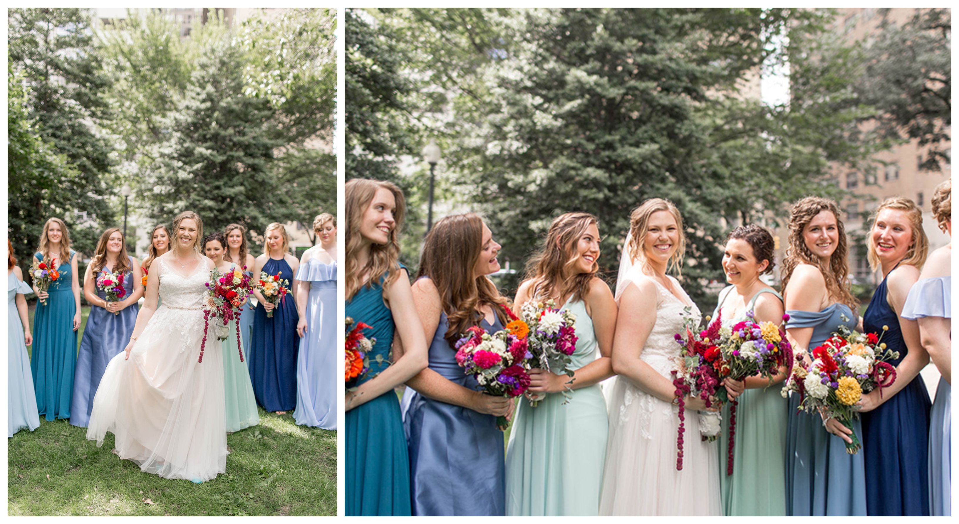 summer colored bridesmaid dresses