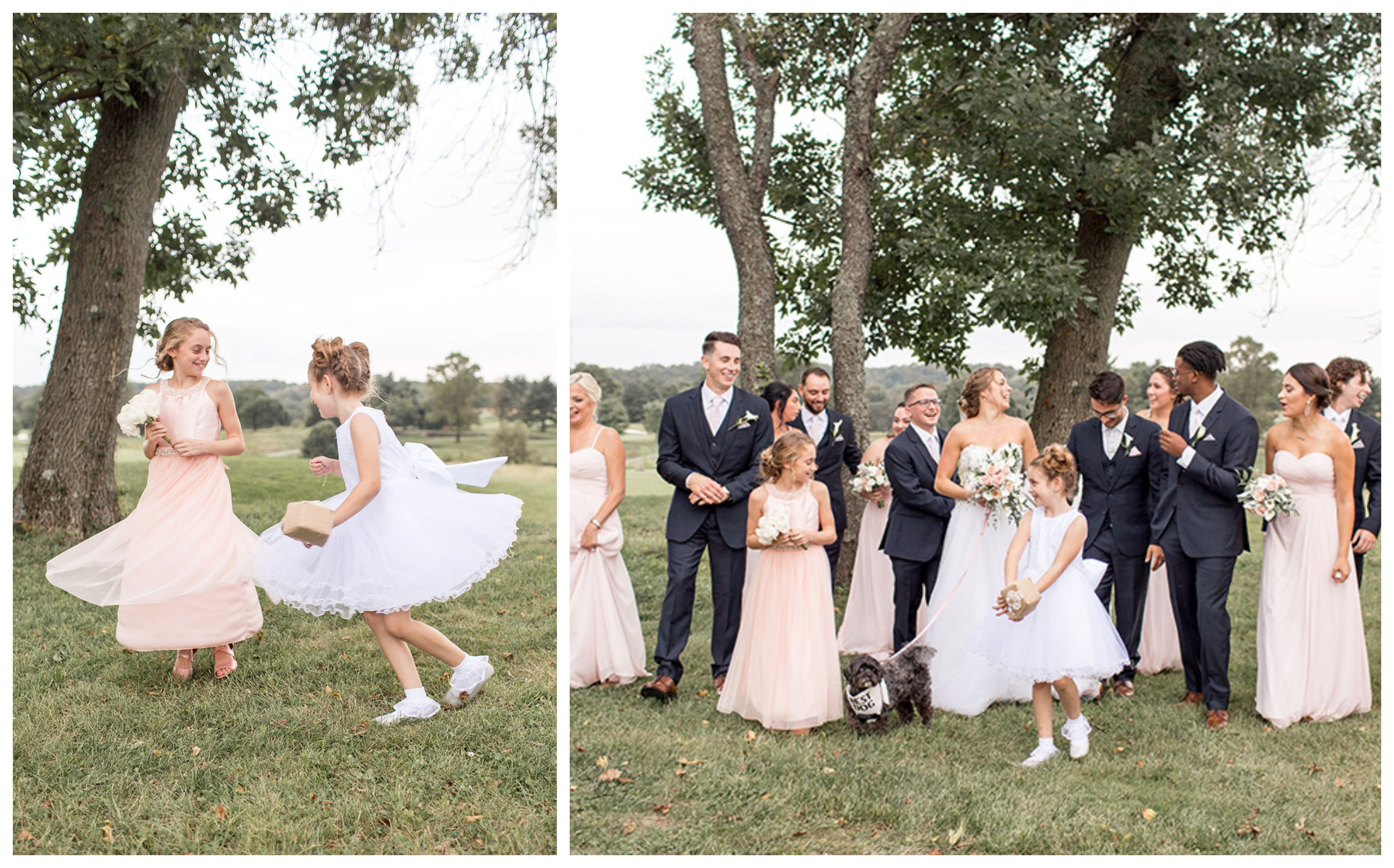 candid moments with the bridal party