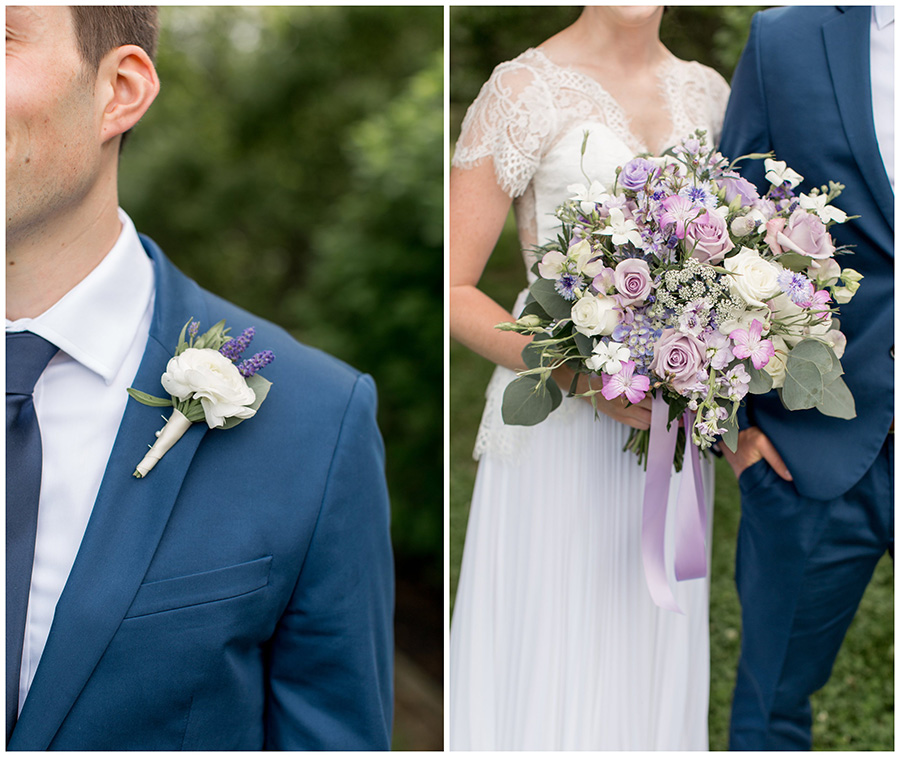 lavender wedding flower detail 